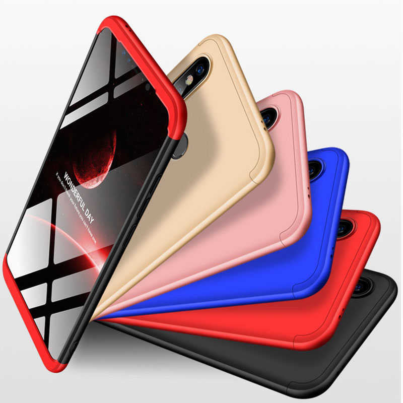 Xiaomi Mi 6X Kılıf Zore Ays Kapak Siyah-Kırmızı