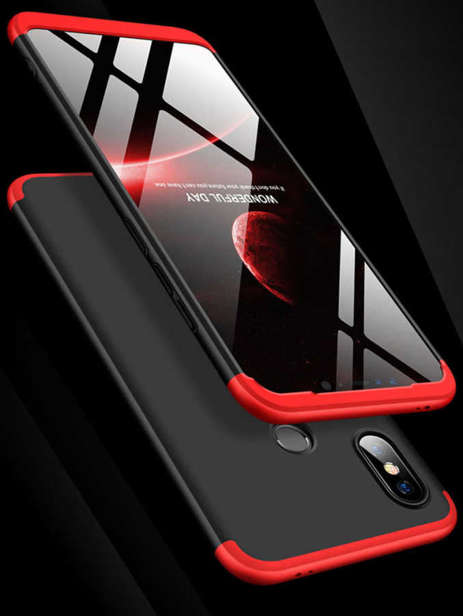 Xiaomi Mi 6X Kılıf Zore Ays Kapak Siyah-Mavi