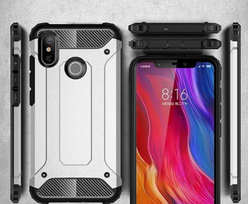 Xiaomi Mi 6X Kılıf Zore Crash Silikon Kapak Mavi