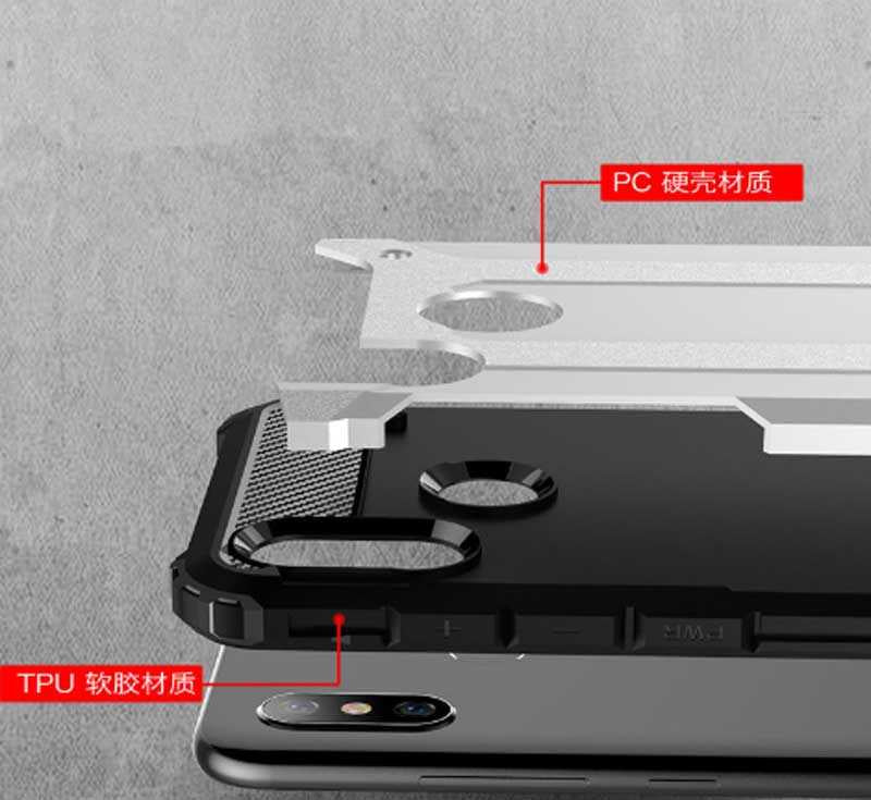 Xiaomi Mi 6X Kılıf Zore Crash Silikon Kapak Mavi