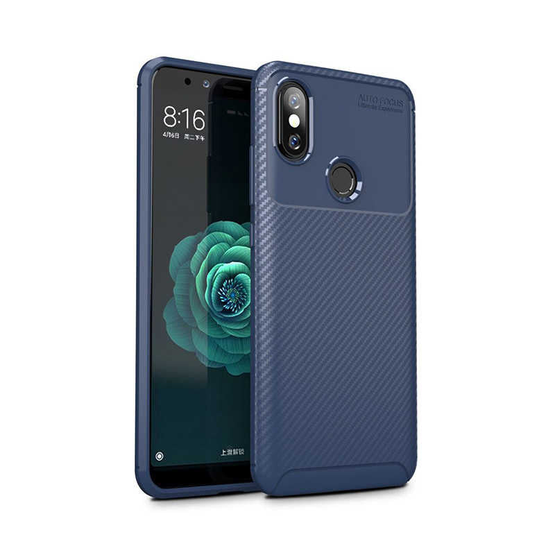 Xiaomi Mi 6X Kılıf Zore Negro Silikon Kapak Lacivert