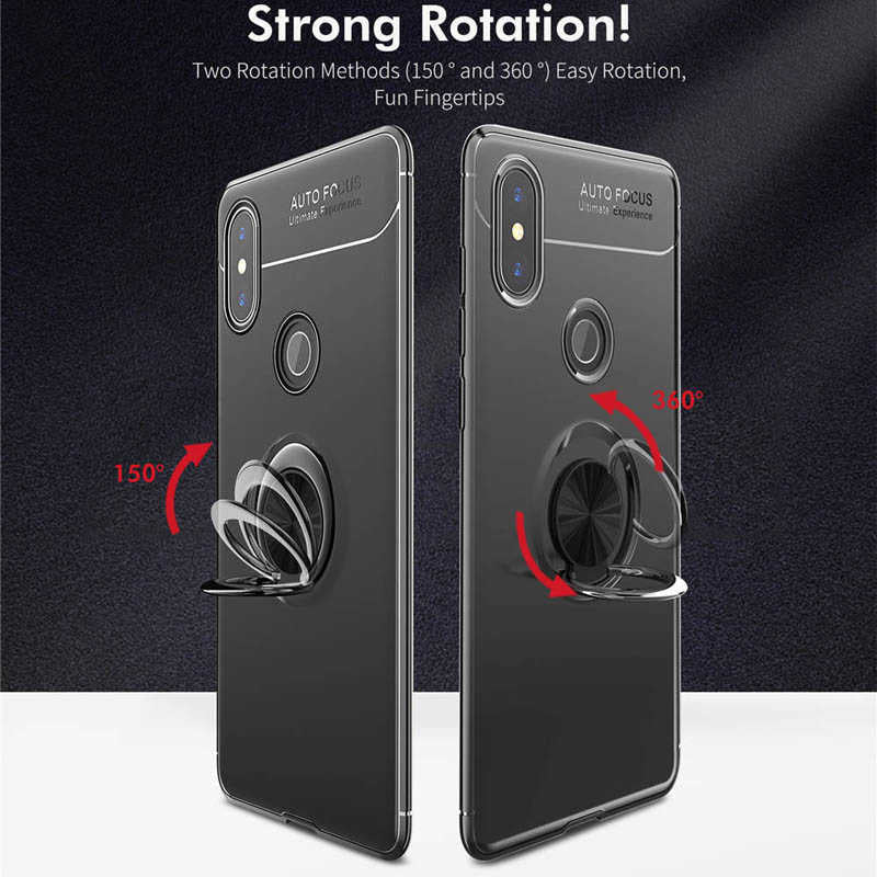 Xiaomi Mi 6X Kılıf Zore Ravel Silikon Kapak Siyah-Kırmızı
