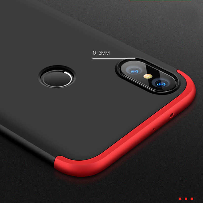Xiaomi Mi 8 Kılıf Zore Ays Kapak Kırmızı