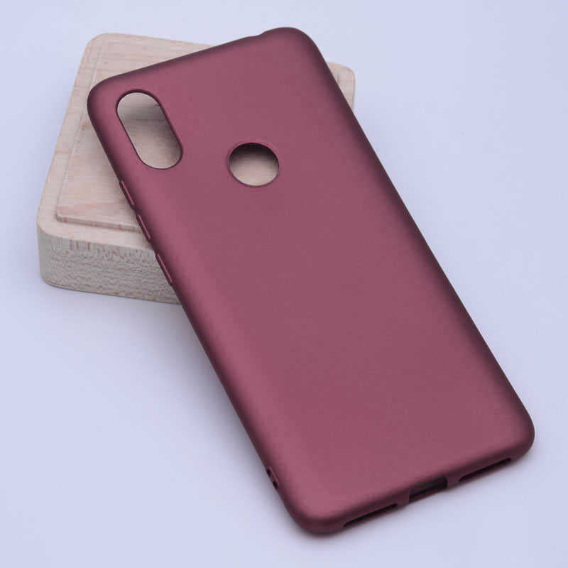 Xiaomi Mi 8 Kılıf Zore Premier Silikon Kapak Mürdüm