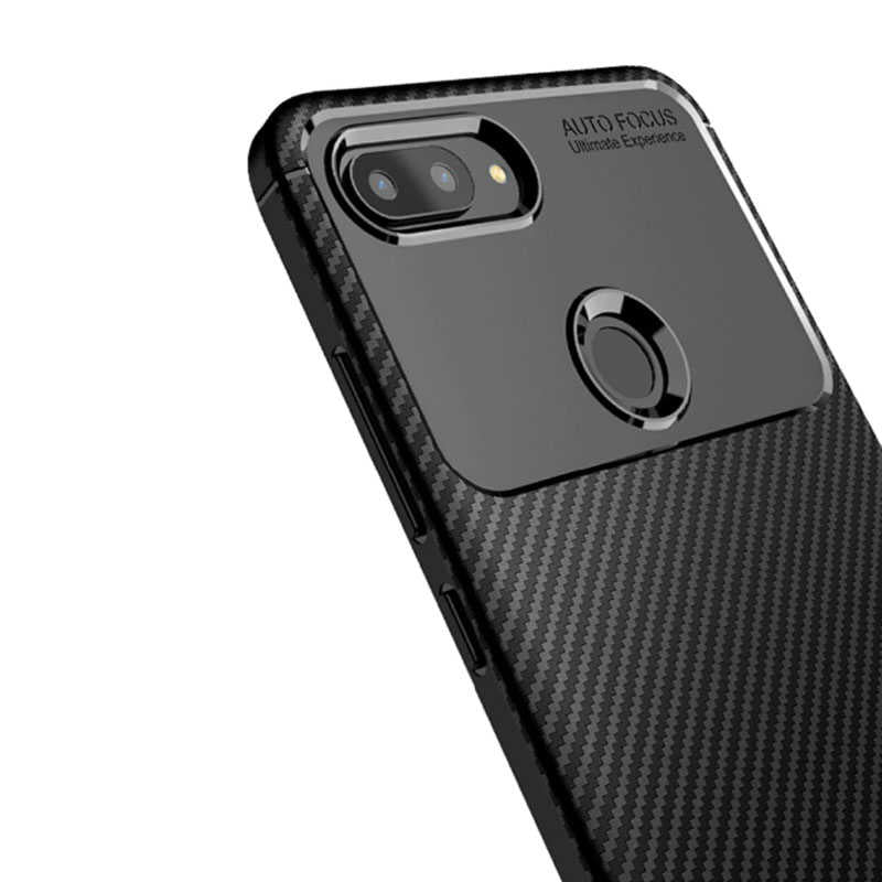 Xiaomi Mi 8 Lite Kılıf Zore Negro Silikon Kapak Kahverengi