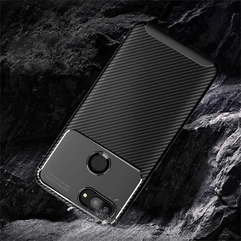 Xiaomi Mi 8 Lite Kılıf Zore Negro Silikon Kapak Kahverengi
