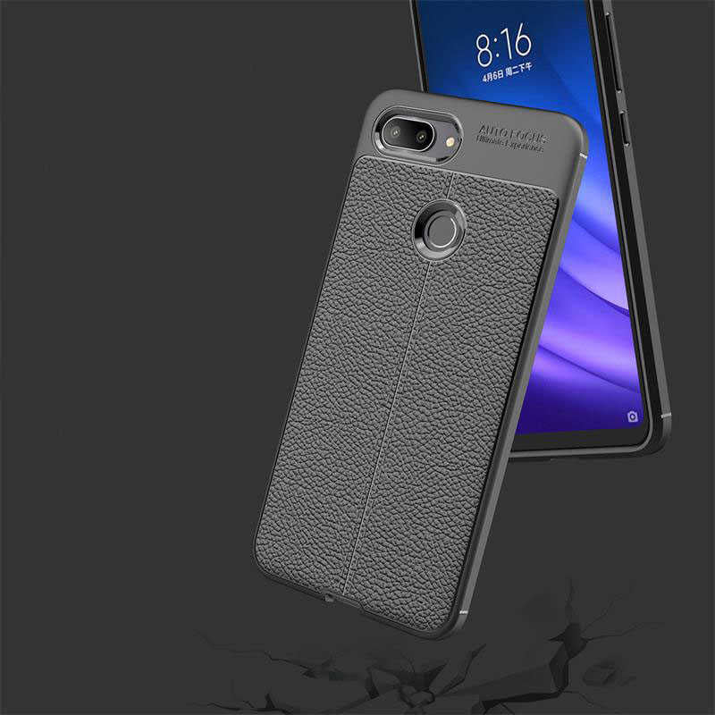 Xiaomi Mi 8 Lite Kılıf Zore Niss Silikon Kapak Gri
