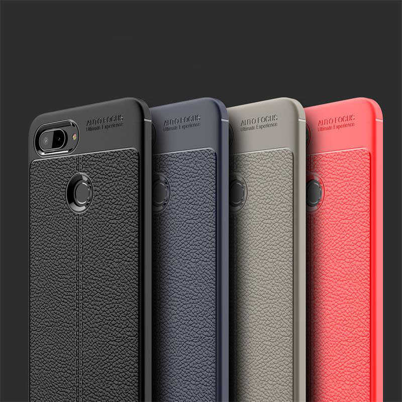 Xiaomi Mi 8 Lite Kılıf Zore Niss Silikon Kapak Gri