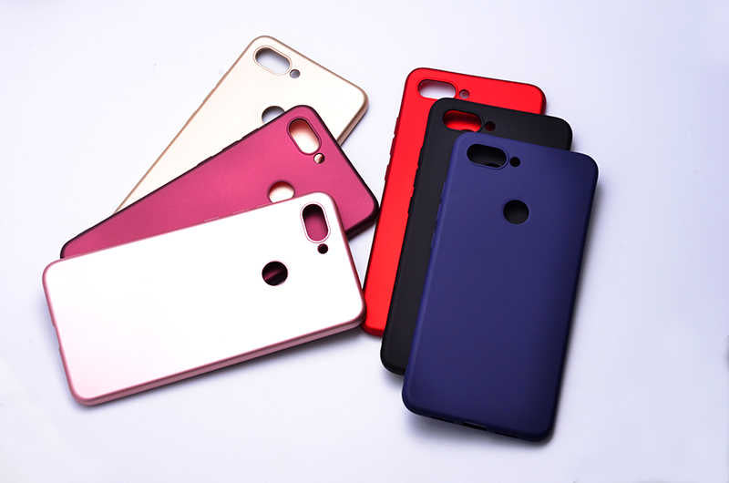 Xiaomi Mi 8 Lite Kılıf Zore Premier Silikon Kapak Saks Mavi