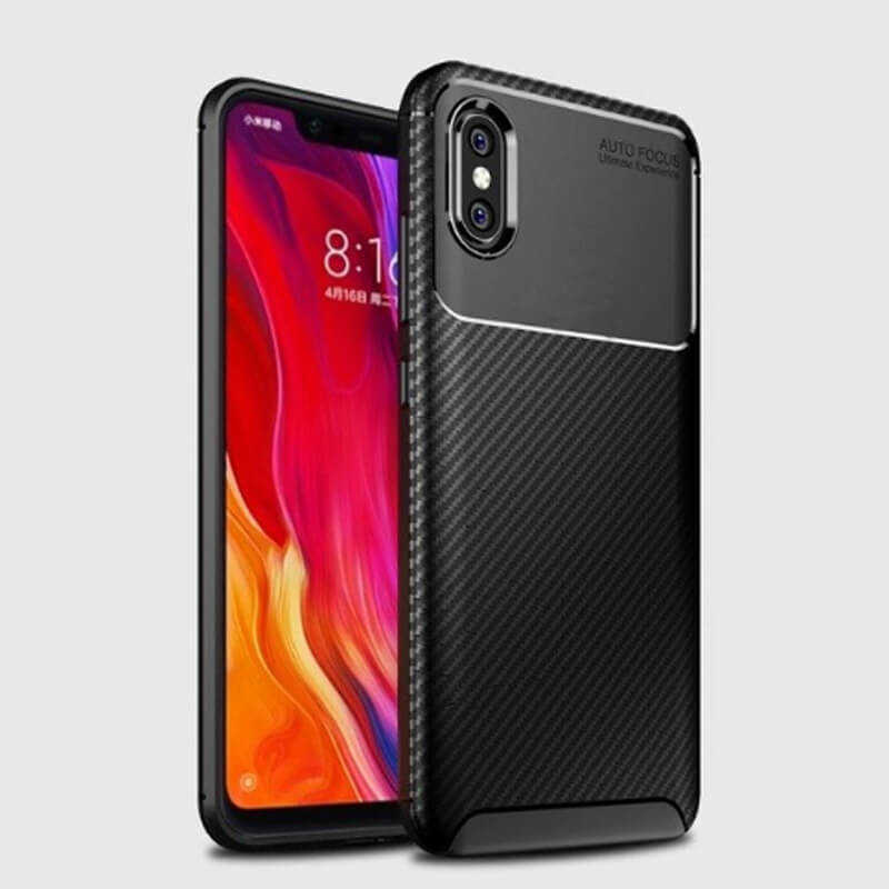 Xiaomi Mi 8 Pro Kılıf Zore Negro Silikon Kapak Lacivert