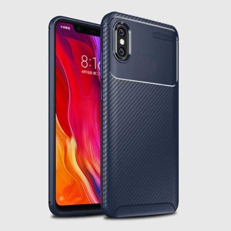 Xiaomi Mi 8 Pro Kılıf Zore Negro Silikon Kapak Kahverengi