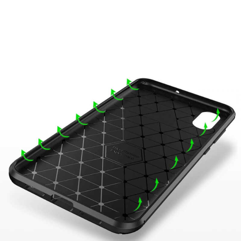 Xiaomi Mi 8 Pro Kılıf Zore Negro Silikon Kapak Kahverengi