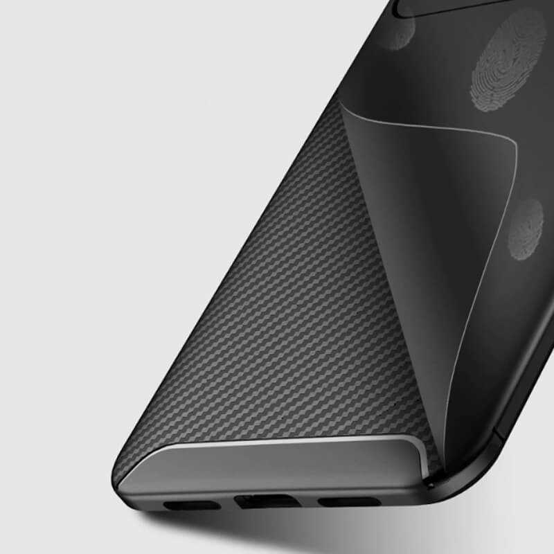 Xiaomi Mi 8 Pro Kılıf Zore Negro Silikon Kapak Lacivert