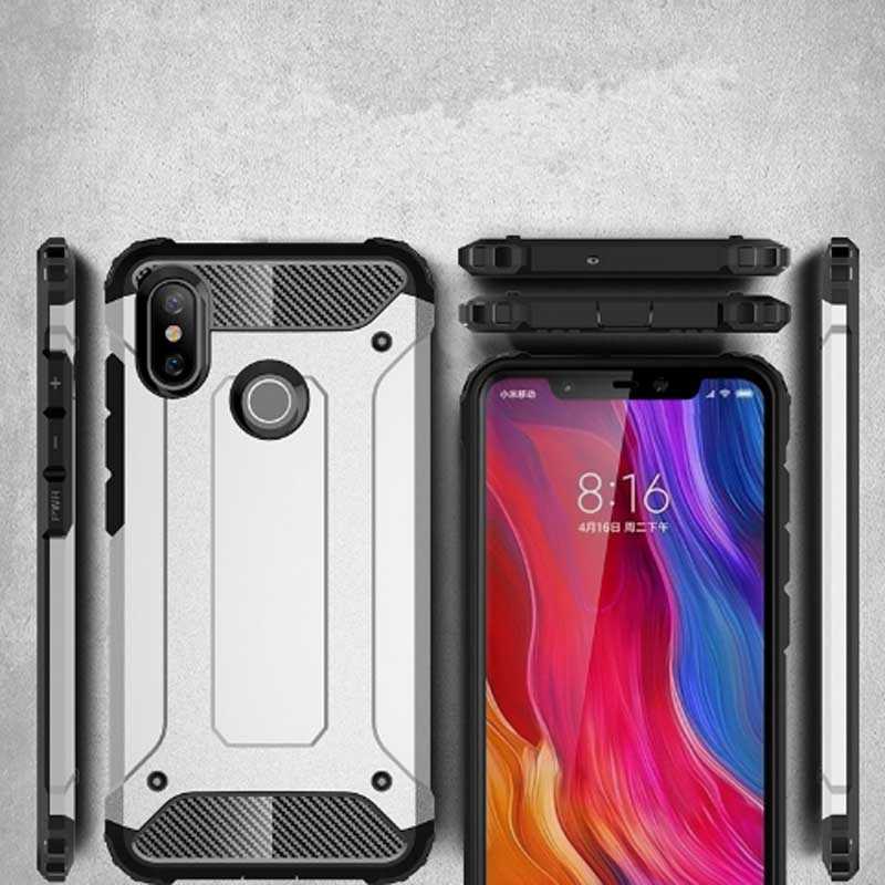 Xiaomi Mi 8 SE Kılıf Zore Crash Silikon Kapak Kırmızı