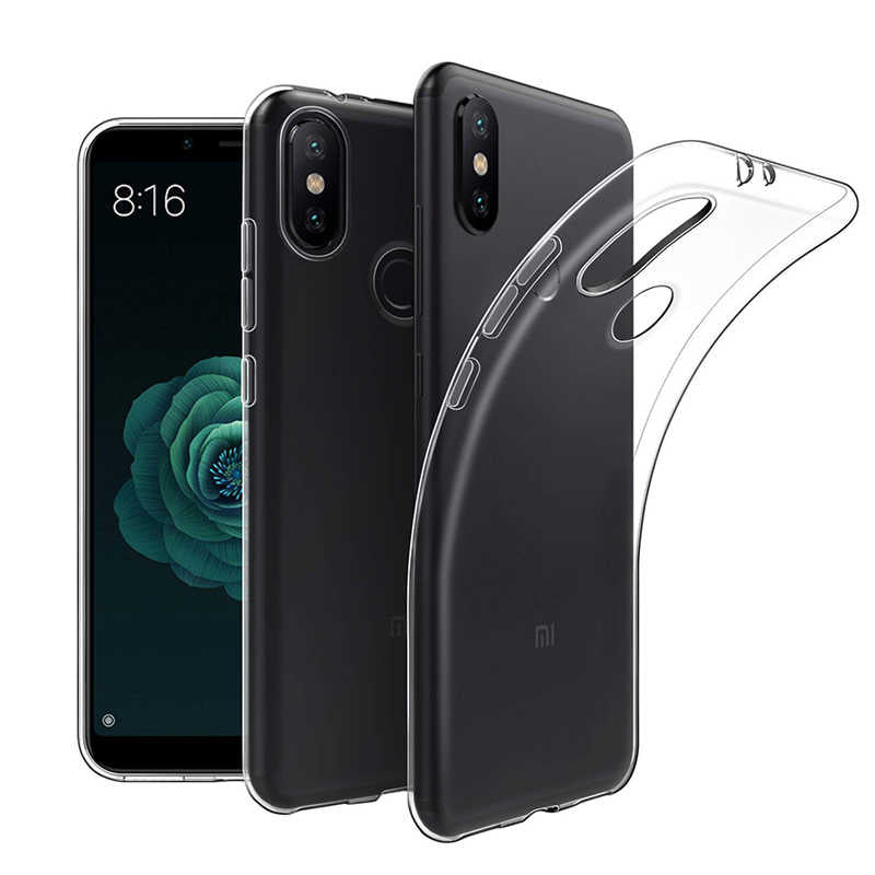Xiaomi Mi A2 Lite Kılıf Zore Süper Silikon Kapak Renksiz