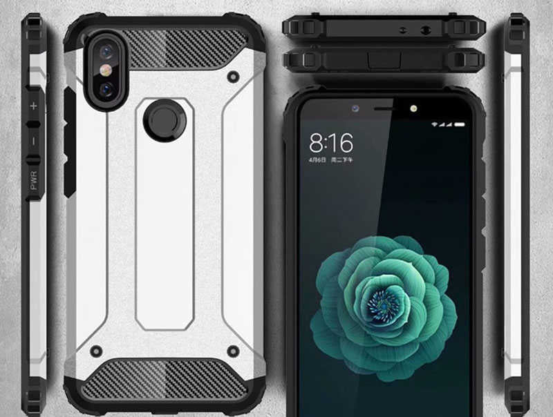 Xiaomi Mi A2 Lite Kılıf Zore Crash Silikon Kapak Rose Gold