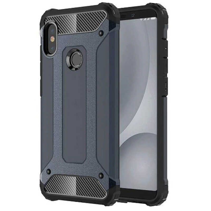 Xiaomi Mi A2 Lite Kılıf Zore Crash Silikon Kapak Mavi
