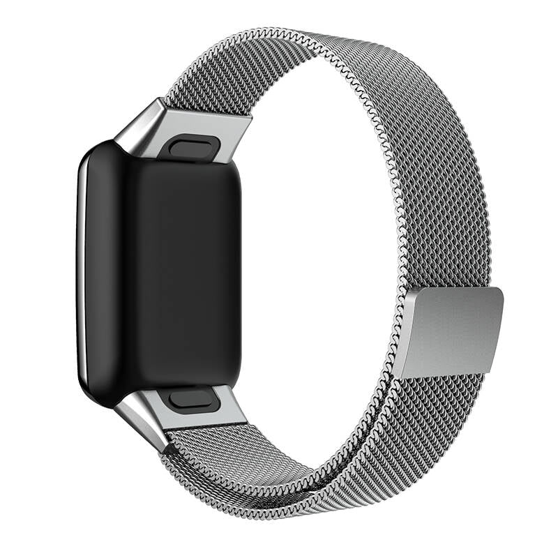 Xiaomi Mi Band 7 Pro Zore KRD-01 Metal Kordon Gümüş