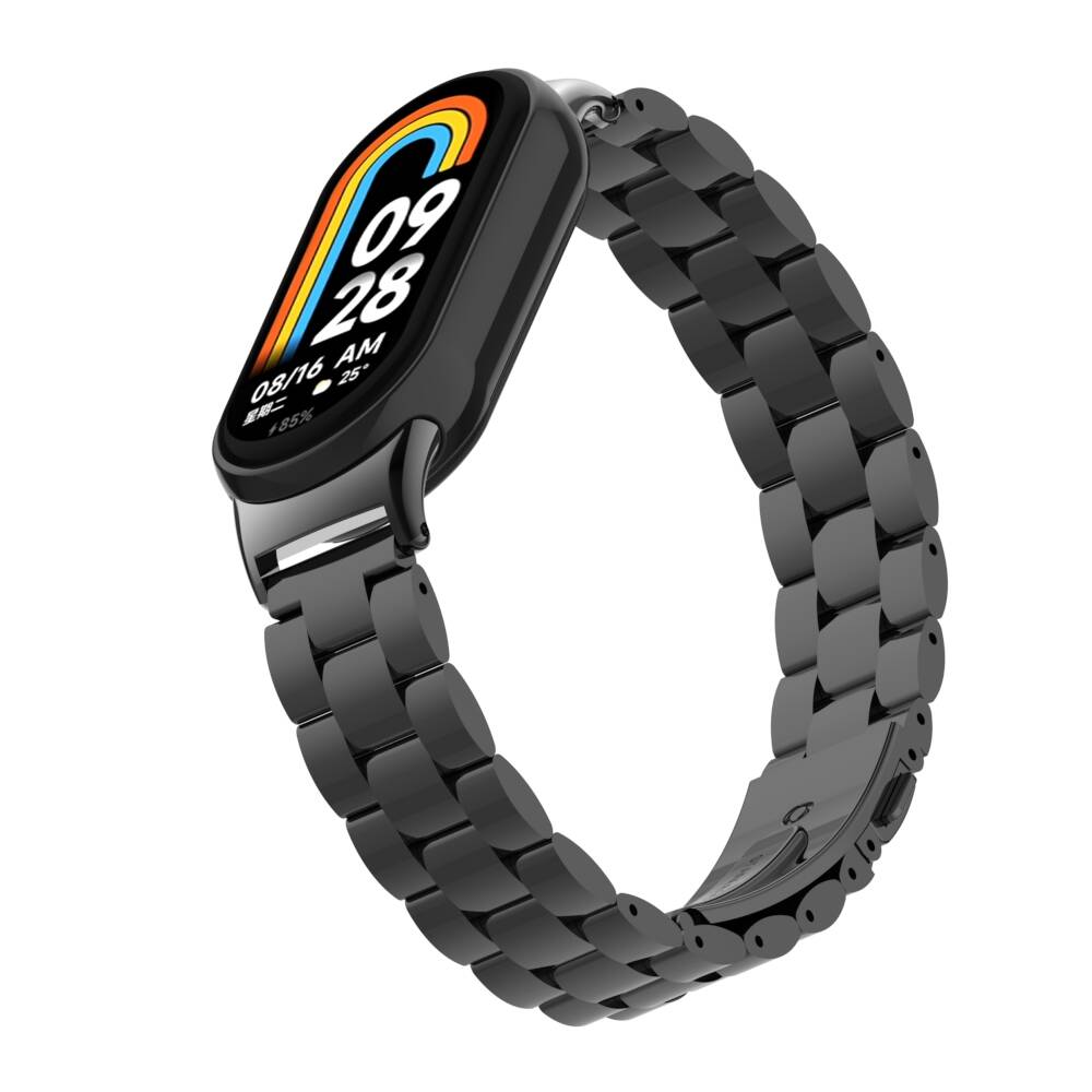 Xiaomi Mi Band 8 KRD-04 Metal Kordon Gümüş