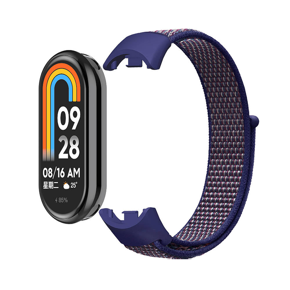 Xiaomi Mi Band 8 Zore KRD-03 Hasır Kordon Beyaz