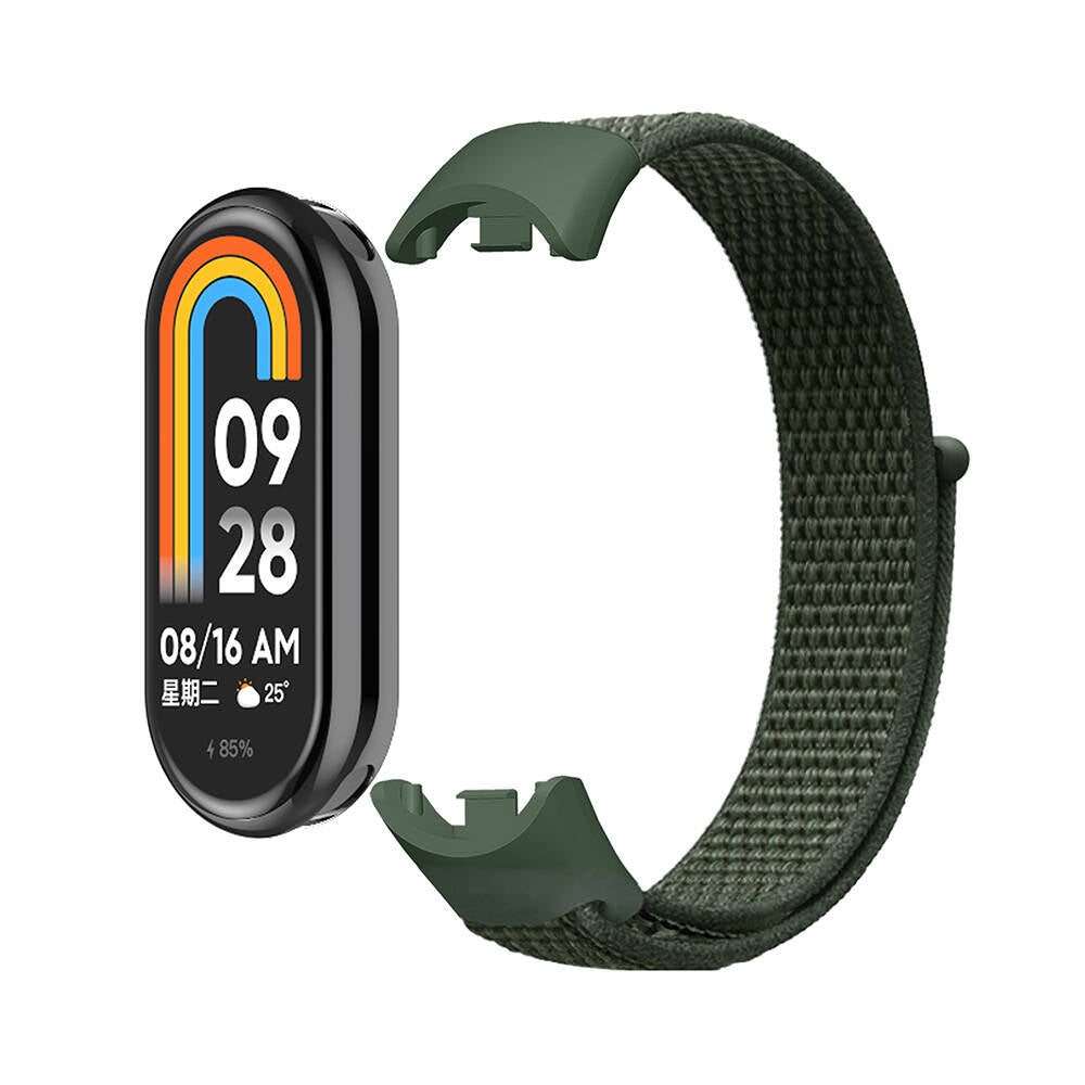 Xiaomi Mi Band 8 Zore KRD-03 Hasır Kordon Turuncu