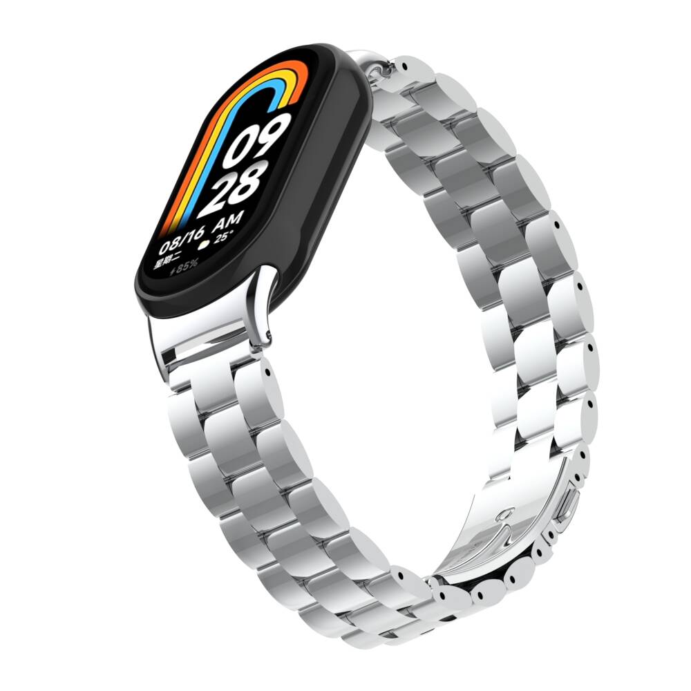 Xiaomi Mi Band 9 KRD-04 Metal Kordon Gümüş