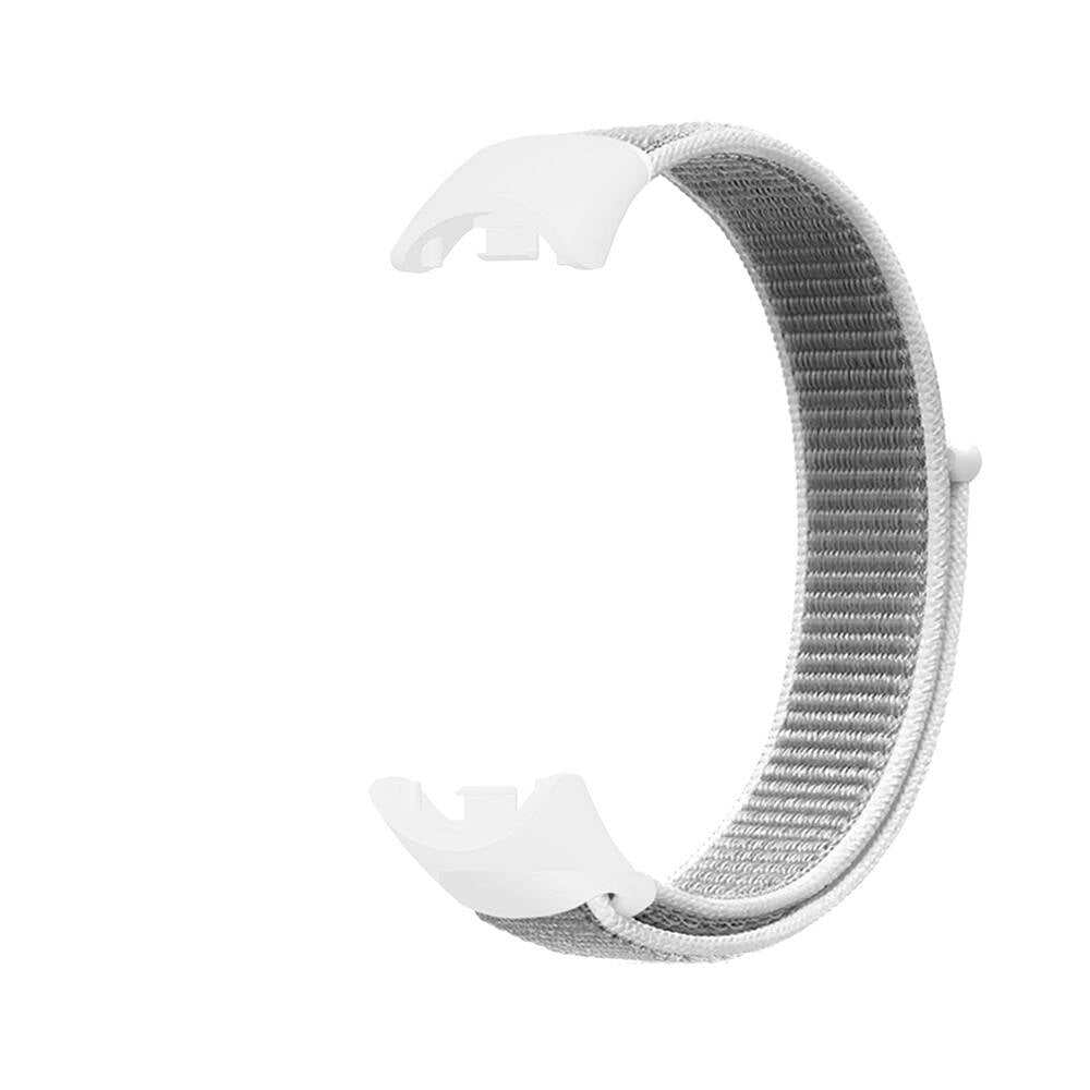 Xiaomi Mi Band 9 Zore KRD-03 Hasır Kordon Beyaz