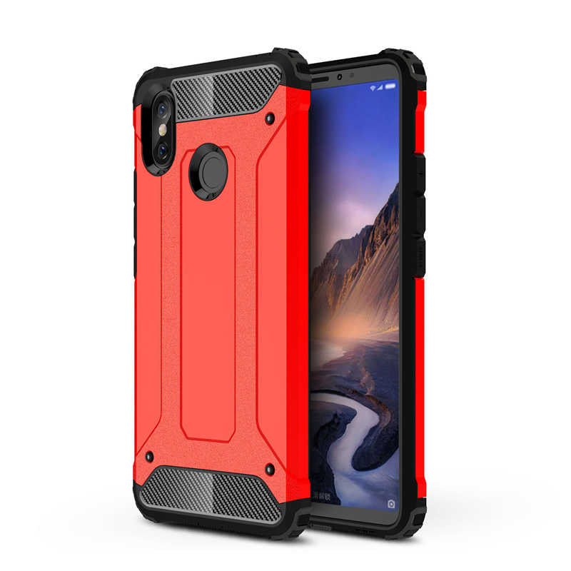 Xiaomi Mi Max 3 Kılıf Zore Crash Silikon Kapak Gri