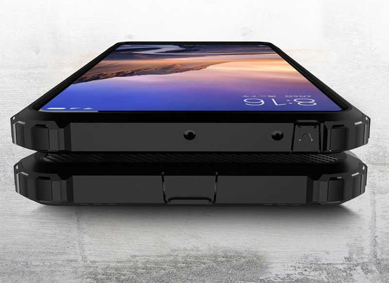 Xiaomi Mi Max 3 Kılıf Zore Crash Silikon Kapak Mavi