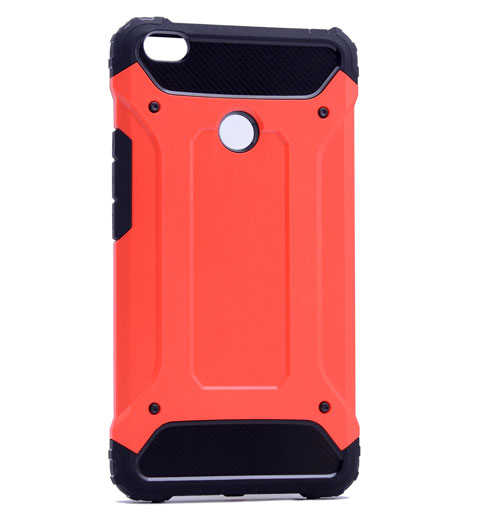 Xiaomi Mi Max Kılıf Zore Crash Silikon Kapak Kırmızı