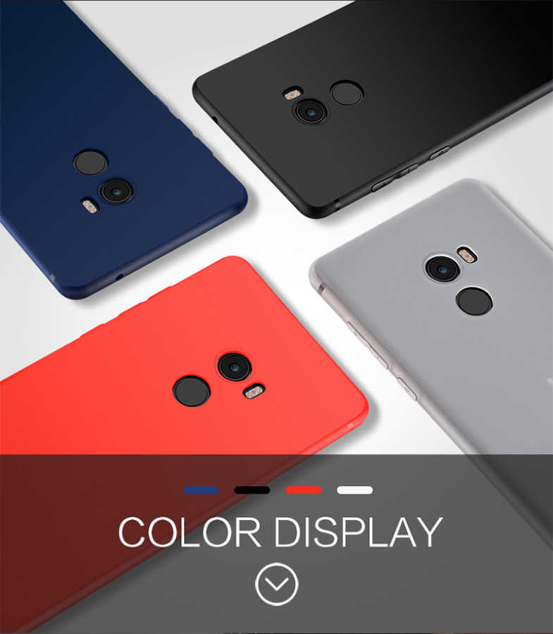 Xiaomi Mi Mix 2 Kılıf Zore İmax Silikon Kamera Korumalı Beyaz
