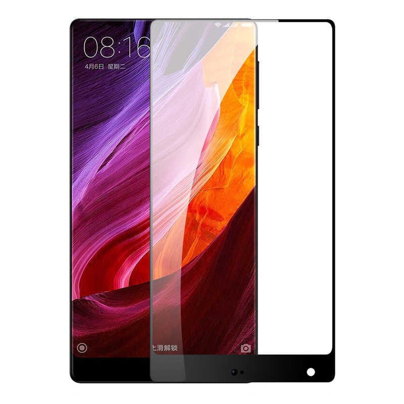 Xiaomi Mi Mix 2S Zore Kenarları Kırılmaya Dayanıklı Cam Ekran Koruyucu Siyah