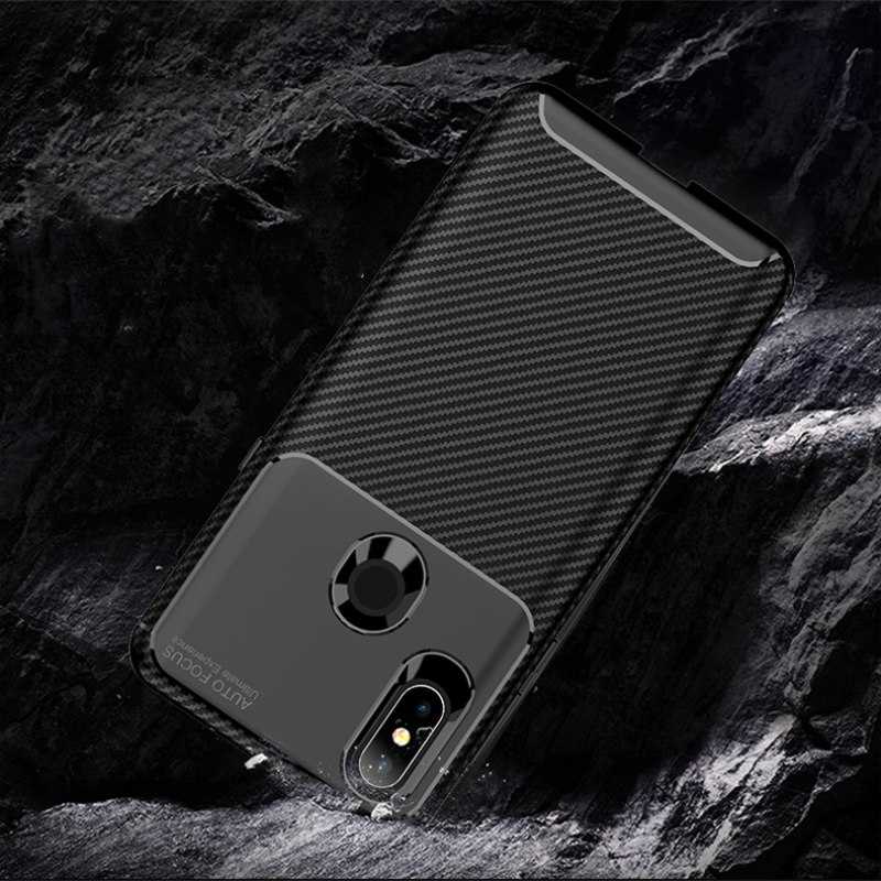 Xiaomi Mi Mix 3 Kılıf Zore Negro Silikon Kapak Kahverengi