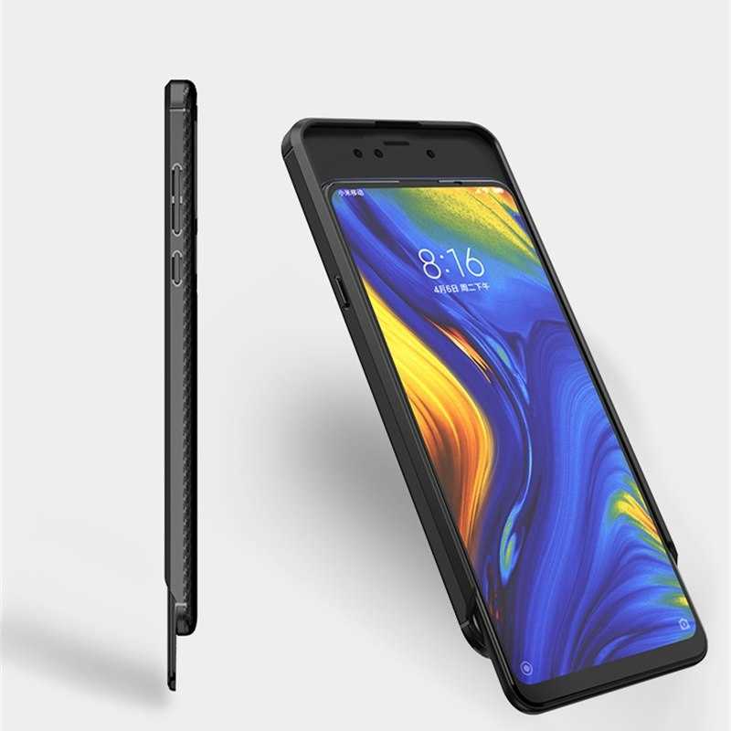 Xiaomi Mi Mix 3 Kılıf Zore Negro Silikon Kapak Siyah