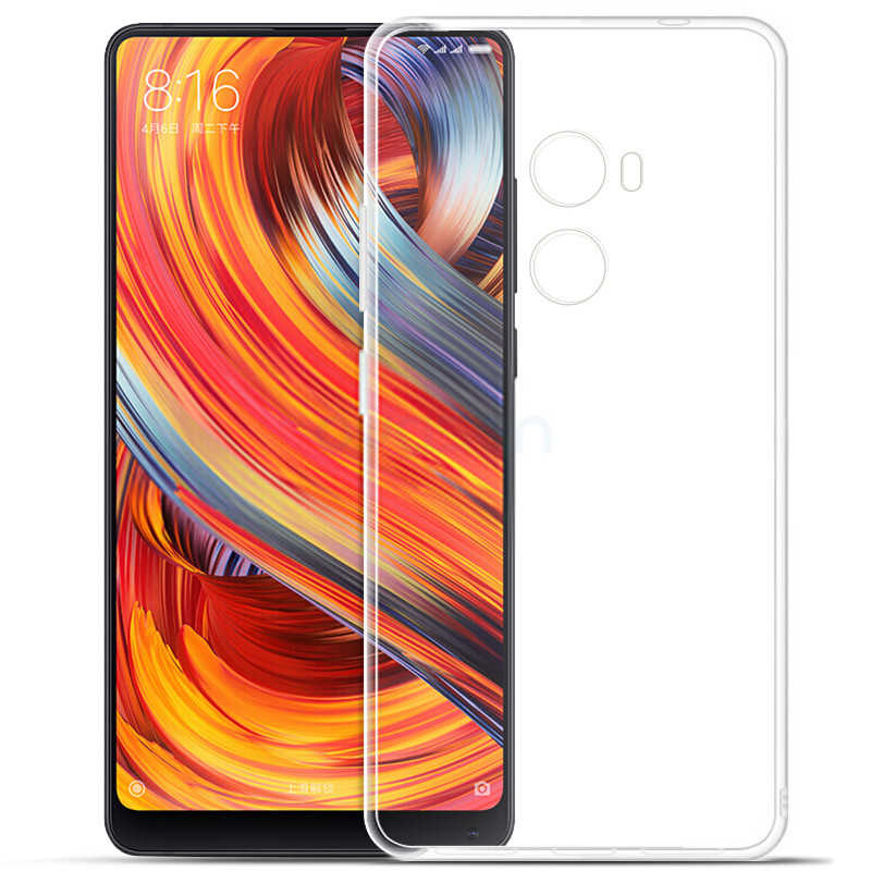 Xiaomi Mi Mix Kılıf Zore Süper Silikon Kapak Renksiz