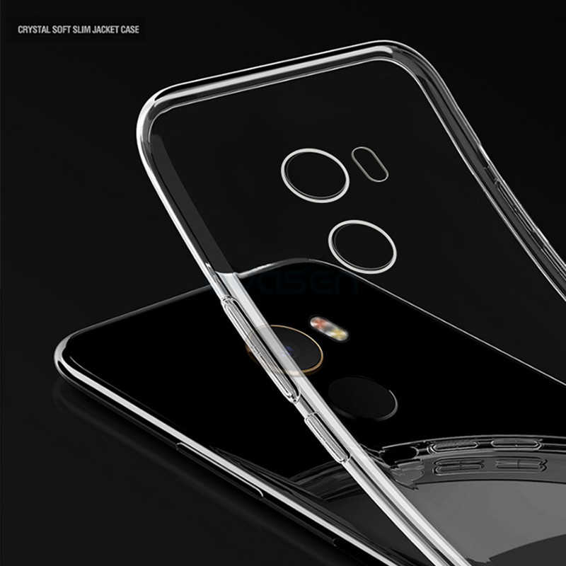 Xiaomi Mi Mix Kılıf Zore Süper Silikon Kapak Renksiz
