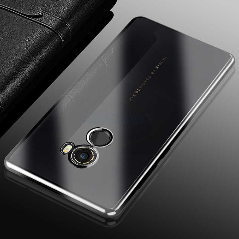 Xiaomi Mi Mix Kılıf Zore Süper Silikon Kapak Renksiz