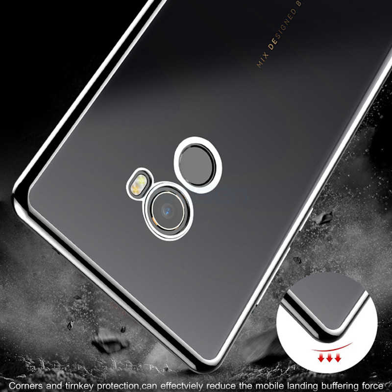 Xiaomi Mi Mix Kılıf Zore Süper Silikon Kapak Renksiz