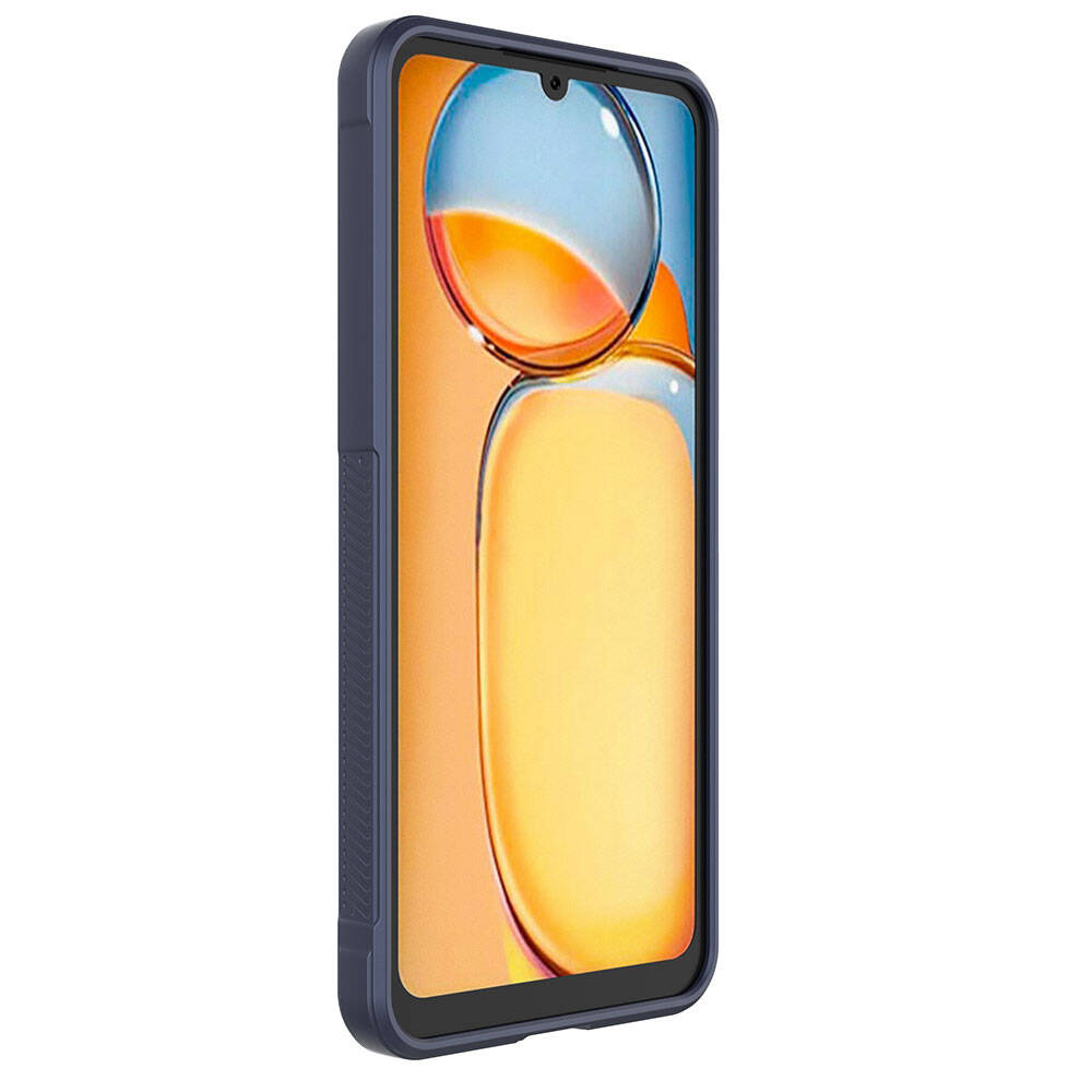 Xiaomi Poco C65 Kılıf Esnek TPU Oyuklu Arka Yüzey Tasarımlı Zore Etnik Silikon Kapak Siyah