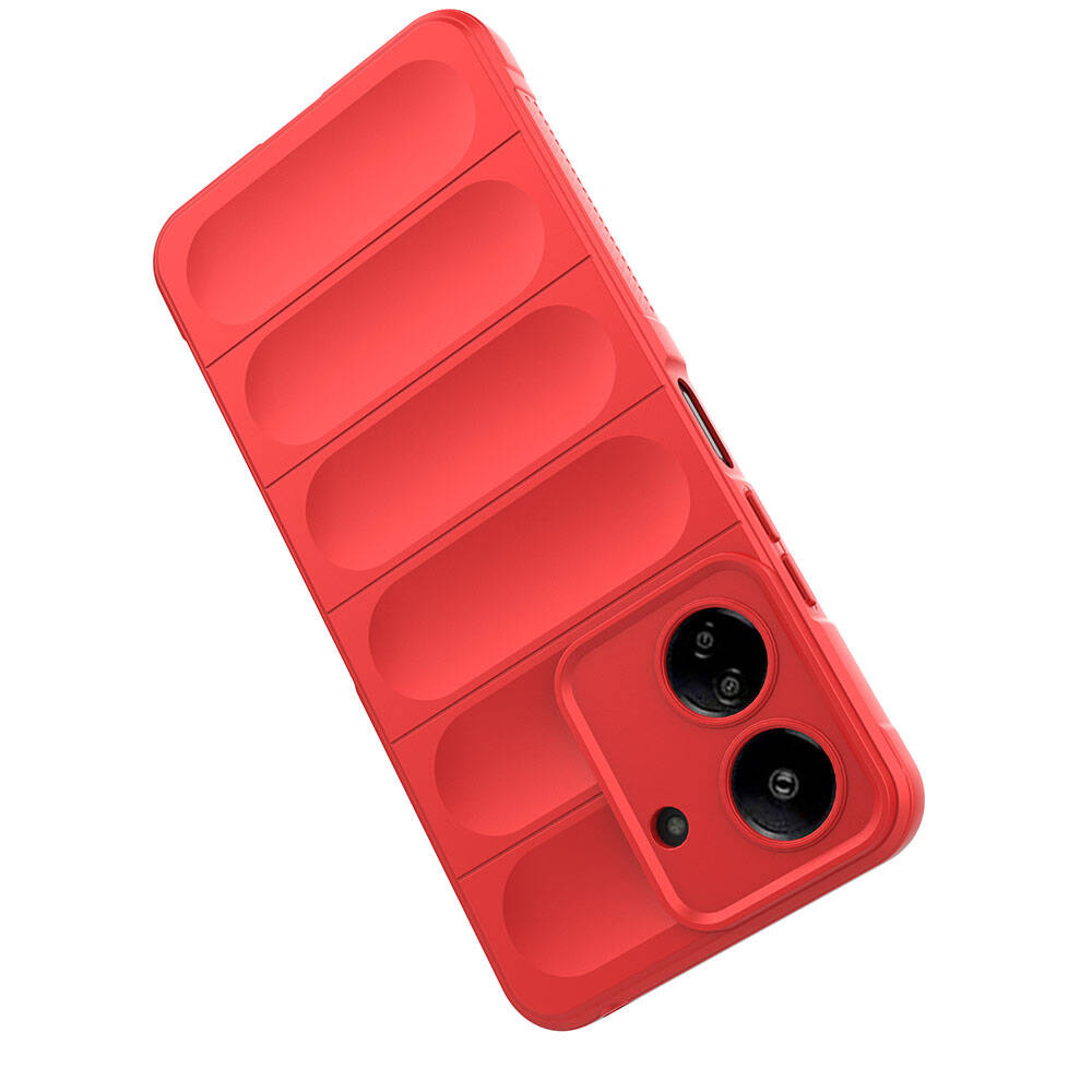 Xiaomi Poco C65 Kılıf Esnek TPU Oyuklu Arka Yüzey Tasarımlı Zore Etnik Silikon Kapak Siyah