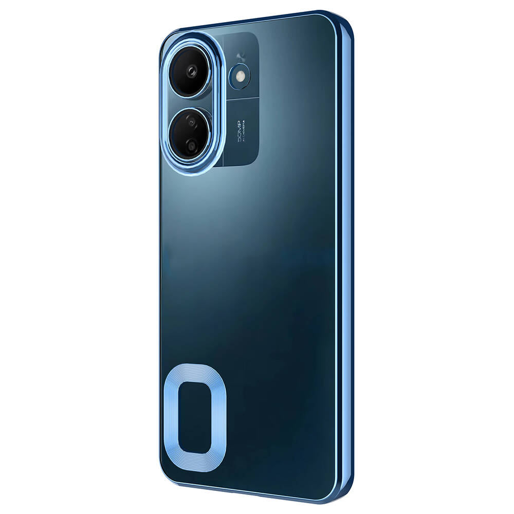 Xiaomi Poco C65 Kılıf Kamera Korumalı Logo Gösteren Zore Omega Kapak Siyah