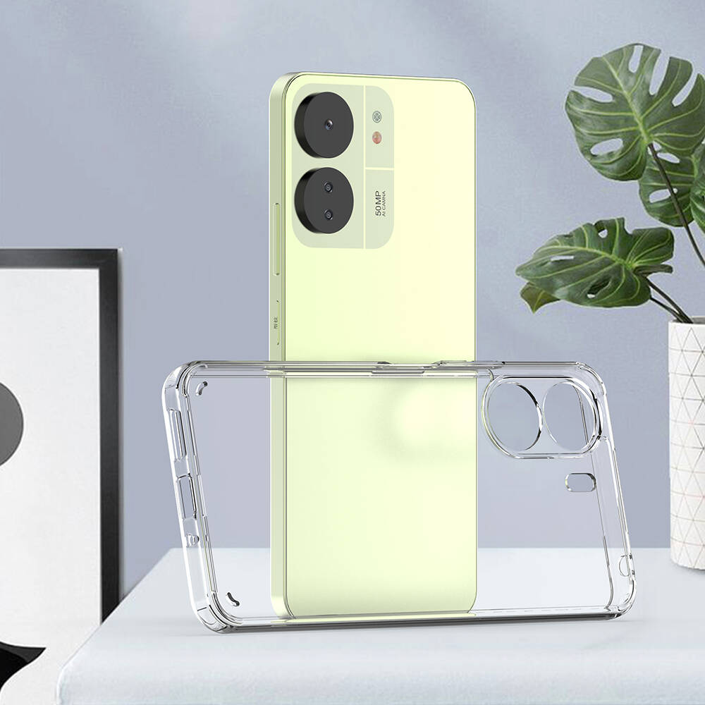 Xiaomi Poco C65 Kılıf Zore Coss Kapak Renksiz