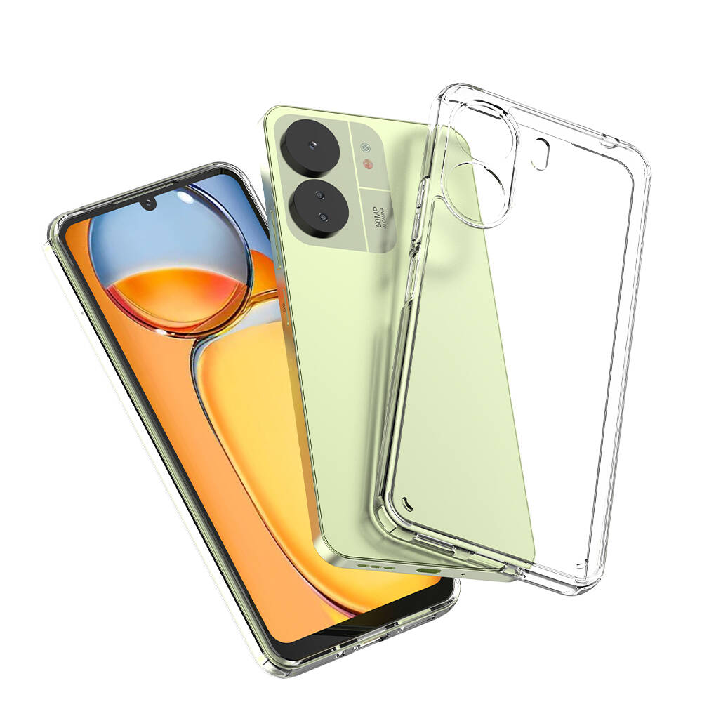 Xiaomi Poco C65 Kılıf Zore Coss Kapak Renksiz