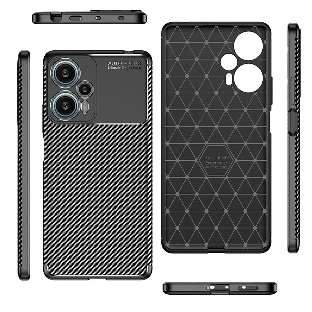 Xiaomi Poco F5 Kılıf Zore Negro Silikon Kapak Siyah