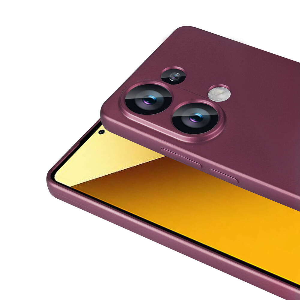 Xiaomi Poco M6 Pro 4G Kılıf Zore Premier Silikon Kapak Koyu Mor