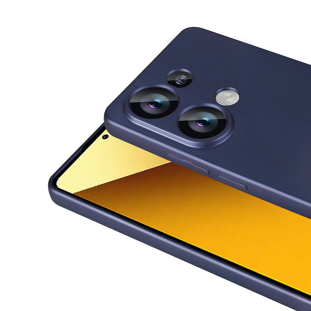Xiaomi Poco M6 Pro 4G Kılıf Zore Premier Silikon Kapak Koyu Mor
