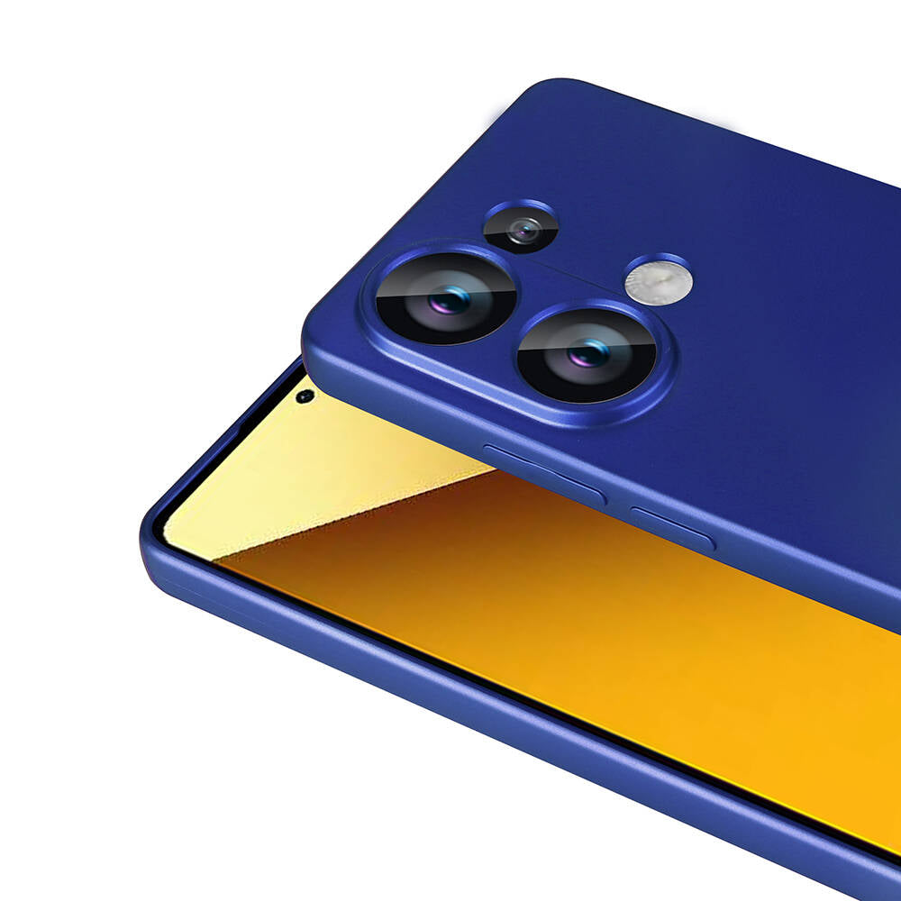 Xiaomi Poco M6 Pro 4G Kılıf Zore Premier Silikon Kapak Koyu Mor