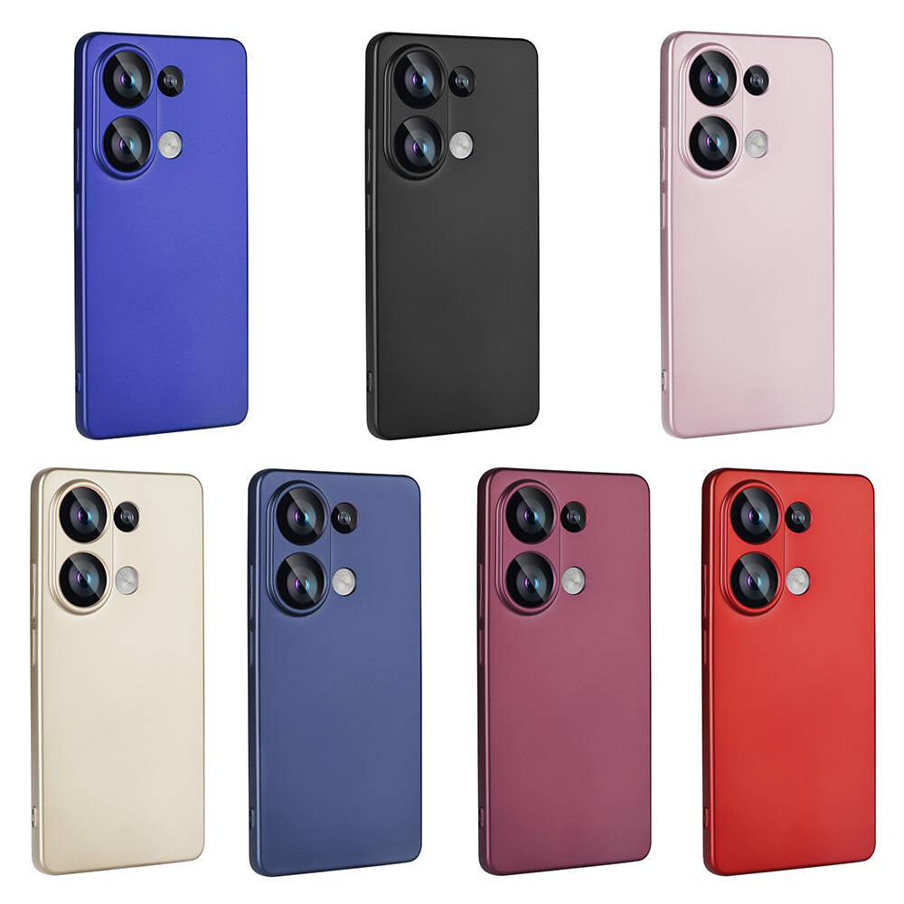 Xiaomi Poco M6 Pro 4G Kılıf Zore Premier Silikon Kapak Koyu Mor