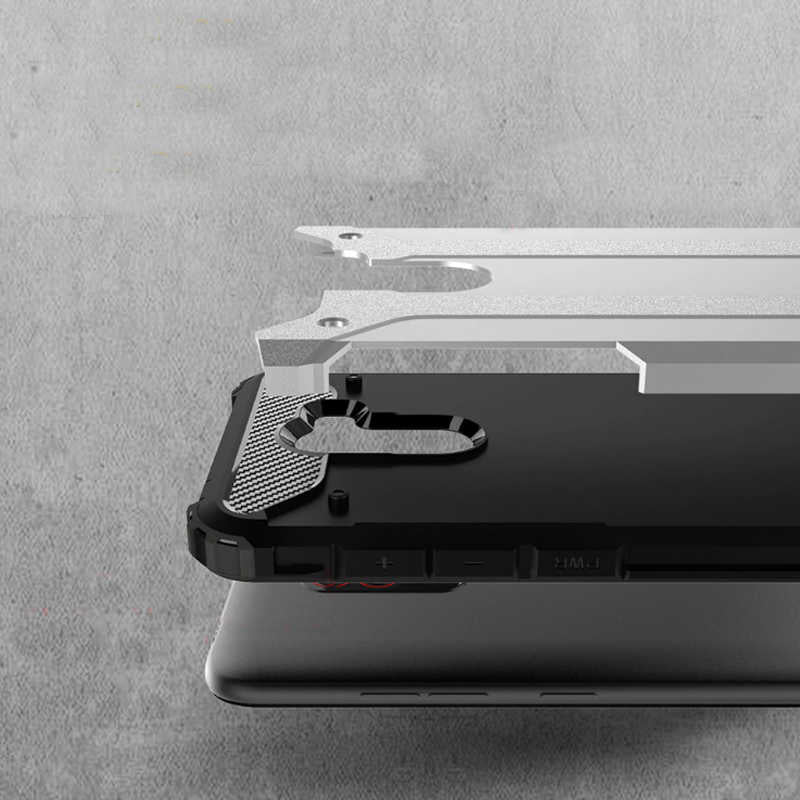 Xiaomi Pocophone F1 Kılıf Zore Crash Silikon Kapak Gri