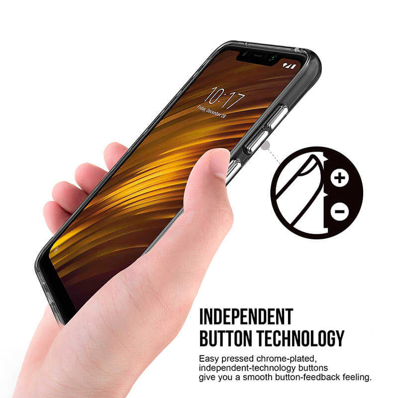 Xiaomi Pocophone F1 Kılıf Zore Gard Silikon Renksiz
